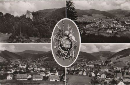 Schenkenzell - 4 Teilbilder - ca. 1960 Schenkenzell - 4 Teilbilder - ca. 1960