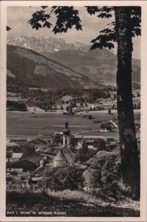 Reit im Winkl - mit wildem Kaiser - 1959 Reit im Winkl - mit wildem Kaiser - 1959