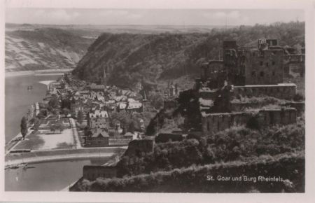 St. Goar - mit Burg Rheinfels - ca. 1955 St. Goar - mit Burg Rheinfels - ca. 1955
