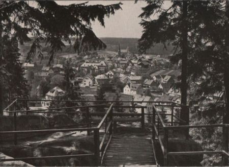 Bischofsgrün - Blick vom Hügelfelsen - 1967 Bischofsgrün - Blick vom Hügelfelsen - 1967