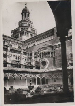 Italien - Certosa di Pavia - Il Chiostrino e la Capola - ca. 1960 Italien - Certosa di Pavia - Il Chiostrino e la Capola - ca. 1960