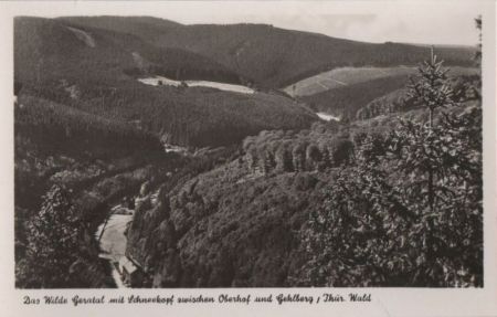 Oberhof - Geratal in Richtung Gehlberg - ca. 1960 Oberhof - Geratal in Richtung Gehlberg - ca. 1960