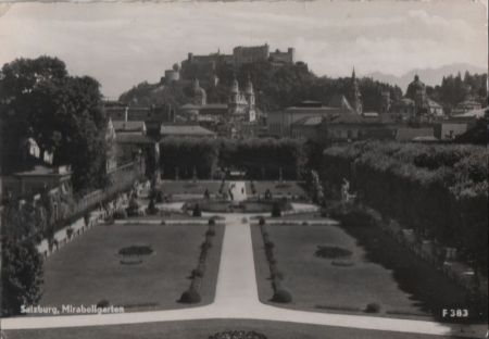 Österreich - Salzburg - Mirabellgarten - 1956 Österreich - Salzburg - Mirabellgarten - 1956