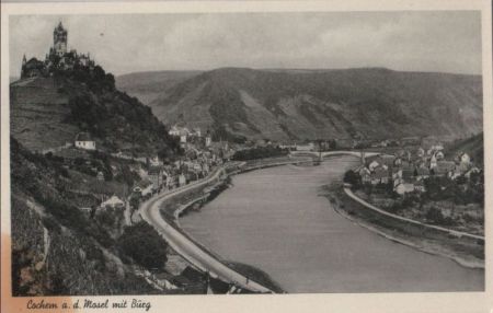 Cochem - mit Burg - 1951 Cochem - mit Burg - 1951