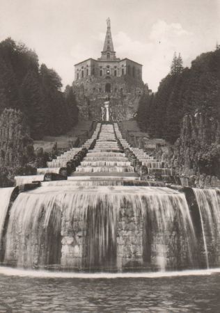 Kassel, Hessen - Wilhelmshöhe, Herkules mit Kaskaden - 1962 Kassel, Hessen - Wilhelmshöhe, Herkules mit Kaskaden - 1962