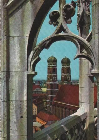 München - Blick auf Frauenkirche - ca. 1975 München - Blick auf Frauenkirche - ca. 1975
