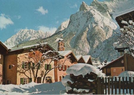 Mittenwald - gegen Karwendelgebirge - 1980 Mittenwald - gegen Karwendelgebirge - 1980