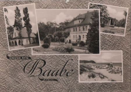 Baabe - u.a. Gemeindeverwaltung - ca. 1965 Baabe - u.a. Gemeindeverwaltung - ca. 1965