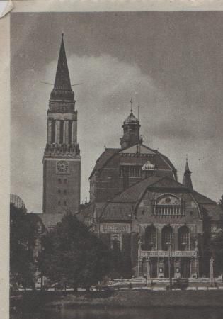 Kiel - Rathausturm u. Stadttheater - ca. 1955 Kiel - Rathausturm u. Stadttheater - ca. 1955