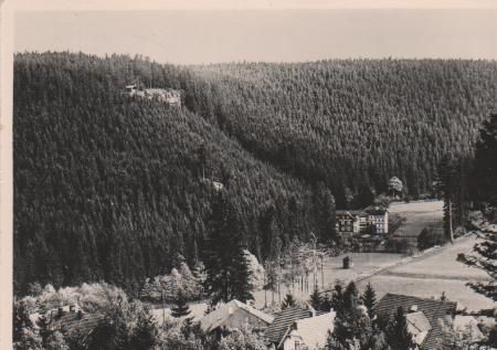 Finsterbergen - Blick ins Leinatal und Hainfelsen - 1970 Finsterbergen - Blick ins Leinatal und Hainfelsen - 1970