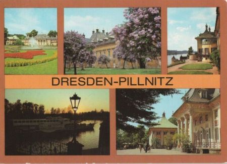 Dresden-Pillnitz - u.a. Abendstimmung am Wasserpalais - 1984 Dresden-Pillnitz - u.a. Abendstimmung am Wasserpalais - 1984