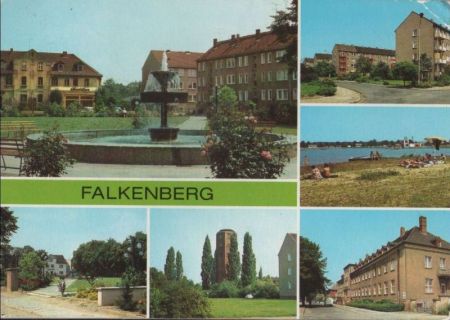 Falkenberg - u.a. Straße der Völkerfreundschaft - 1986 Falkenberg - u.a. Straße der Völkerfreundschaft - 1986