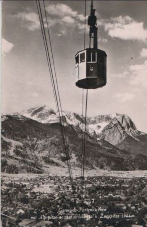 Garmisch-Partenkirchen - mit Alpspitze - ca. 1960 Garmisch-Partenkirchen - mit Alpspitze - ca. 1960