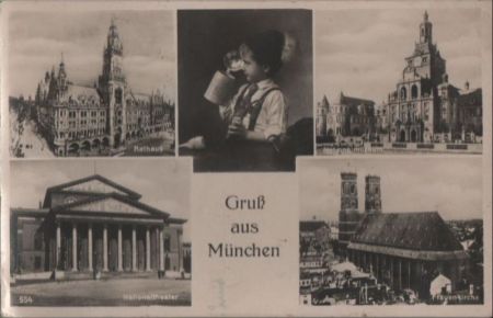 München - u.a. Nationaltheater - ca. 1950 München - u.a. Nationaltheater - ca. 1950