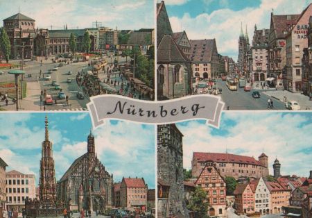 Nürnberg - mit alten Autos - ca. 1975 Nürnberg - mit alten Autos - ca. 1975