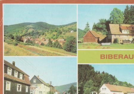 Biberau - Bibeau Kr. Hildburghausen u.a. Rote Mühle - 1986 Biberau - Bibeau Kr. Hildburghausen u.a. Rote Mühle - 1986
