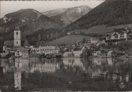 Österreich - St. Wolfgang - mit Schafberg - 1960 Österreich - St. Wolfgang - mit Schafberg - 1960