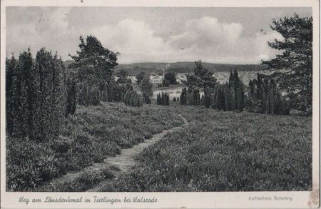 Walsrodr-Tietlingen - Weg am Lönsdenkmal - 1958 Walsrodr-Tietlingen - Weg am Lönsdenkmal - 1958