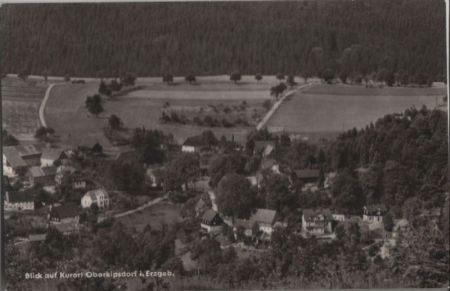 Altenberg-Oberkipsdorf - Blick auf Dorf - 1964 Altenberg-Oberkipsdorf - Blick auf Dorf - 1964