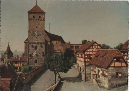 Nürnberg - Burg mit Heidenturm - 1960 Nürnberg - Burg mit Heidenturm - 1960