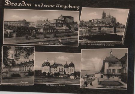 Dresden - mit Umgebung, z.B. Zwinger - ca. 1970 Dresden - mit Umgebung, z.B. Zwinger - ca. 1970