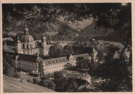 Kloster Ettal - Blick vom Vogelherd - ca. 1960 Kloster Ettal - Blick vom Vogelherd - ca. 1960