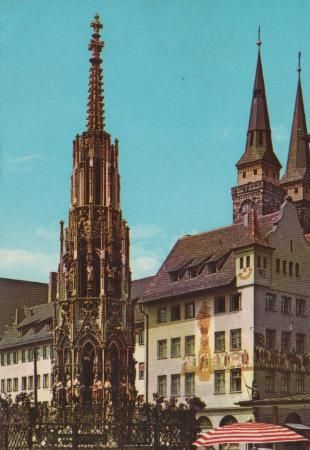 Nürnberg - Schöner Brunnen - 1968 Nürnberg - Schöner Brunnen - 1968