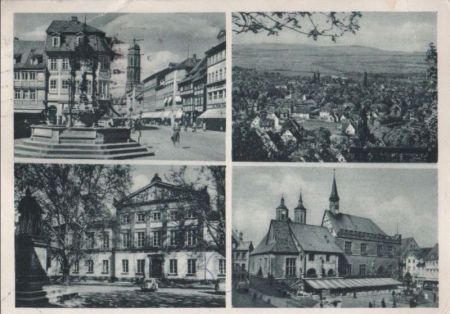 Göttingen - u.a. Rathaus - 1955 Göttingen - u.a. Rathaus - 1955