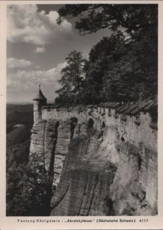 Königstein - Festung, Abratzkyfelsen - ca. 1970 Königstein - Festung, Abratzkyfelsen - ca. 1970