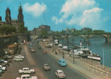 Dresden - Brühlsche Terrasse - 1976 Dresden - Brühlsche Terrasse - 1976