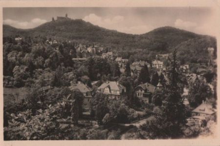 Eisenach - Blick zur Wartburg - 1955 Eisenach - Blick zur Wartburg - 1955