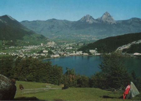 Schweiz - Brunnen - mit Mythen - ca. 1980 Schweiz - Brunnen - mit Mythen - ca. 1980