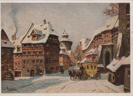 Nürnberg - Wintermorgen - 1958 Nürnberg - Wintermorgen - 1958