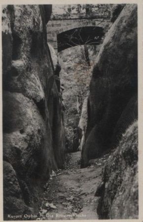 Kurort Oybin - Ritterschlucht - ca. 1935 Kurort Oybin - Ritterschlucht - ca. 1935