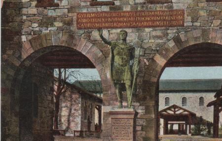 Kastell Saalburg - Standbild Antonimus Pius - 1924 Kastell Saalburg - Standbild Antonimus Pius - 1924
