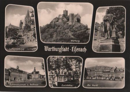 Eisenach - u.a. Schlossmuseum und Rathaus - ca. 1965 Eisenach - u.a. Schlossmuseum und Rathaus - ca. 1965