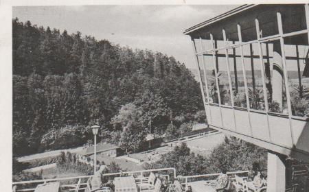 Bad Driburg - Blick auf Freibad - 1959 Bad Driburg - Blick auf Freibad - 1959