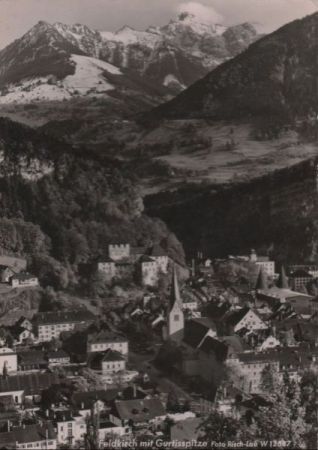 Österreich - Feldkirch - mit Gurtisspitze - 1960 Österreich - Feldkirch - mit Gurtisspitze - 1960