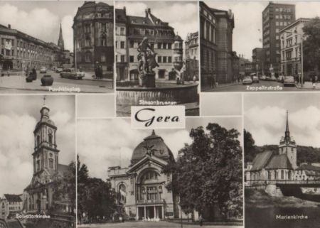 Gera - u.a. Zeppelinstraße - 1970 Gera - u.a. Zeppelinstraße - 1970