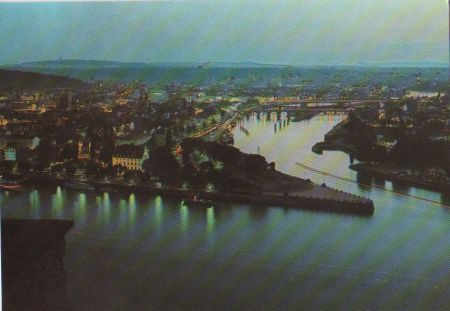 Koblenz - Mündung der Mosel - ca. 1985 Koblenz - Mündung der Mosel - ca. 1985