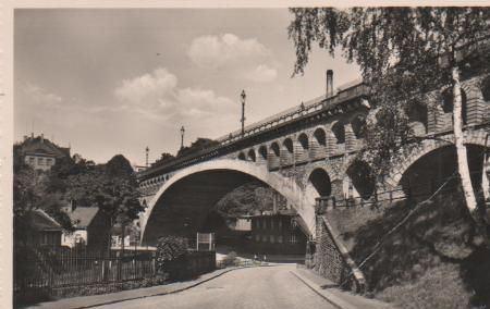 Plauen, Friedrich-August-Brücke - ca. 1955 Plauen, Friedrich-August-Brücke - ca. 1955