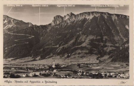 Pfronten - mit Aggenstein - 1952 Pfronten - mit Aggenstein - 1952