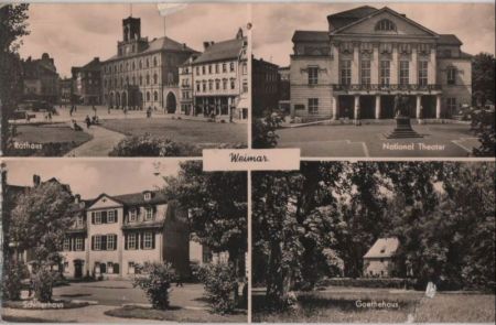 Weimar - u.a. Rathaus - 1958 Weimar - u.a. Rathaus - 1958