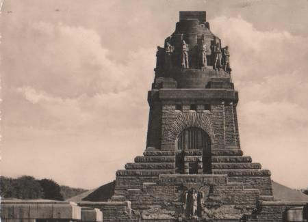 Leipzig - Völkerschlachtdenkmal - ca. 1955 Leipzig - Völkerschlachtdenkmal - ca. 1955