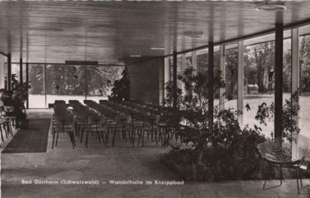 Bad Dürrheim - Wandelhalle im Kneippbad - 1961 Bad Dürrheim - Wandelhalle im Kneippbad - 1961