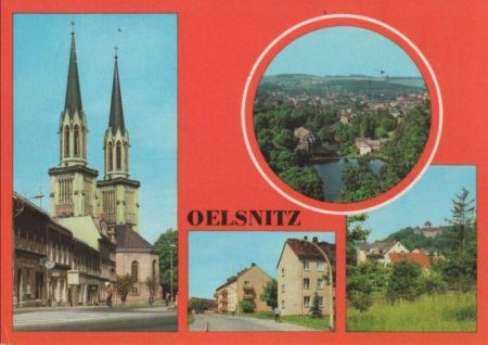 Oelsnitz - u.a. Straße des Friedens - 1983 Oelsnitz - u.a. Straße des Friedens - 1983