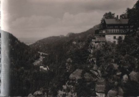 Zittauer Gebirge - Blick ins Tal Teufelsmühle - 1963 Zittauer Gebirge - Blick ins Tal Teufelsmühle - 1963