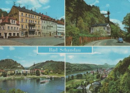 Bad Schandau - u.a. Nlick vom Personenaufzug - 1974 Bad Schandau - u.a. Nlick vom Personenaufzug - 1974