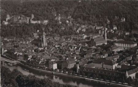 Heidelberg - Blick von den neuen Anlagen - ca. 1960 Heidelberg - Blick von den neuen Anlagen - ca. 1960