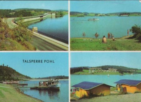 Talsperre Pöhl - mit 4 Bildern - 1974 Talsperre Pöhl - mit 4 Bildern - 1974